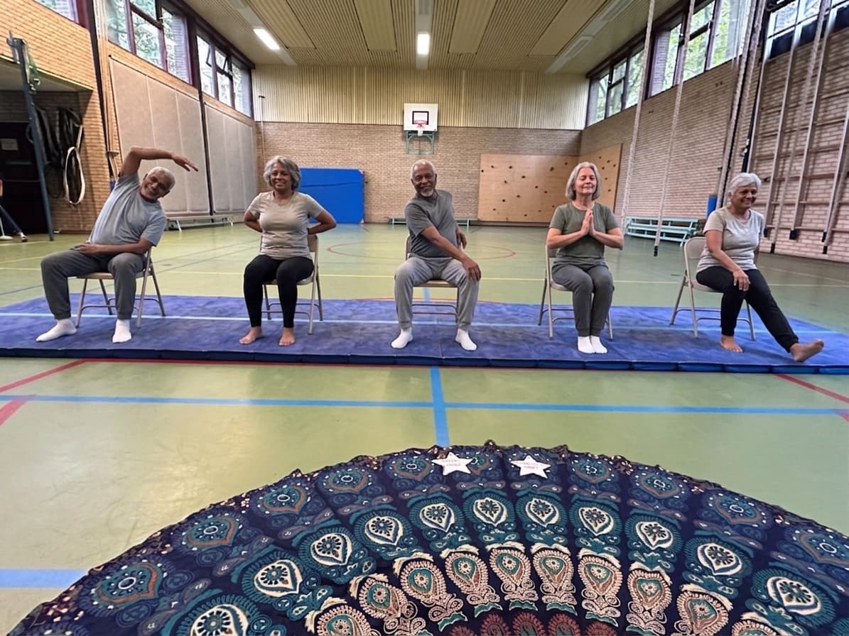 Chair yoga for the over-55s